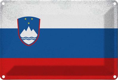 vianmo Blechschild Wandschild 20x30 cm Slowenien Fahne Flagge