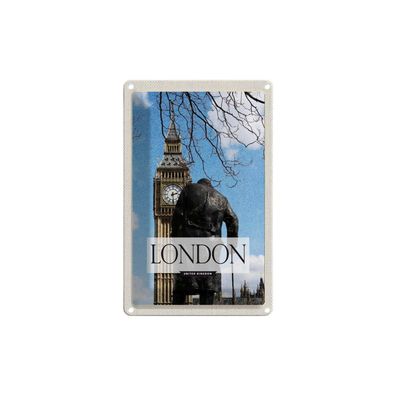 Blechschild 18x12 cm - London Uk Big Ben Reiseziel