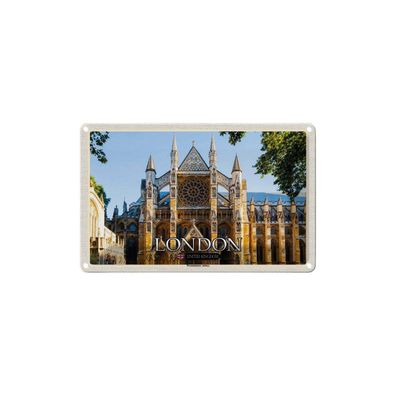 Blechschild 18x12 cm - Westminster Abbey London UK