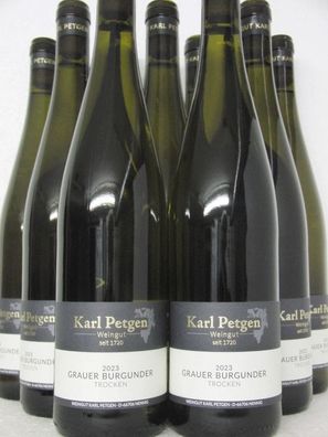 9 FL 2023 Grauburgunder trocken Weingut Karl Petgen Mosel Weißwein Versand kostenlos