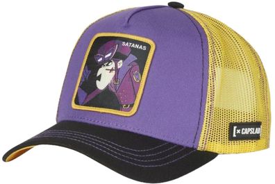 Offizielle Wacky Races Trucker Cap - Capslab Kappe mit Dick Dastardly SAT4 Patch Logo