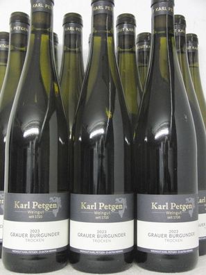 12 FL 2023 Grauburgunder trocken Weingut Karl Petgen Mosel Weißwein Versand kostenlos