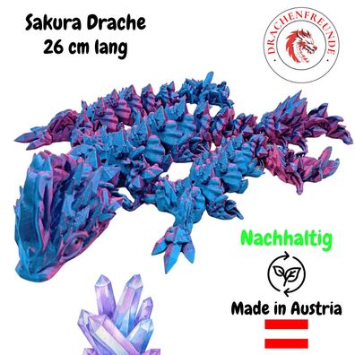 Sakura Drache - beweglicher gelenkiger felxi Drache - Nachhaltig