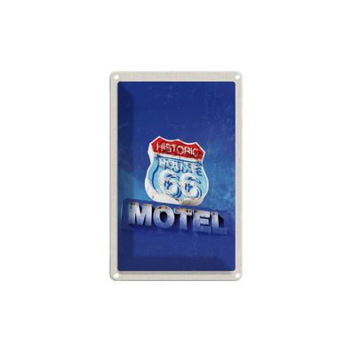 Blechschild 18x12 cm - Amerika USA Route 66 Historic Motel
