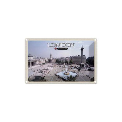 Blechschild 18x12 cm - Trafalgar Square London Uk