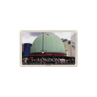Blechschild 18x12 cm - London England Madame Tussauds