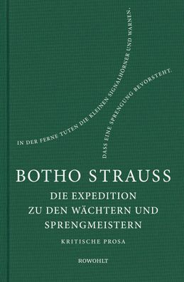 Die Expedition zu den W?chtern u. Sprengmeistern, Botho Strau?