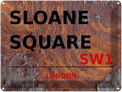 Blechschild 30x40 cm - London Sloane Square Sw1
