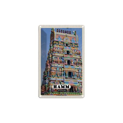 Blechschild 18x12 cm - Hamm Siri-Kamadchi-Ampal-Tempel
