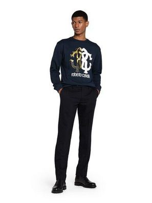 Roberto Cavalli RC HOODED Sweater Sweatshirt JUMPER Pullover NAVY (BLAU) XL