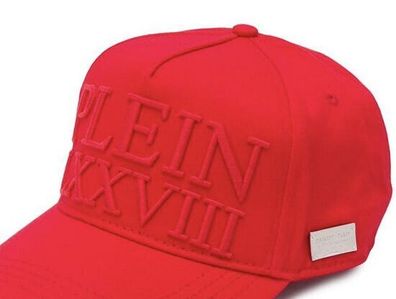 Philipp PLEIN Baseball Cap Philipp Plein Logo Embroidered Baseballcap Hut (Rot)