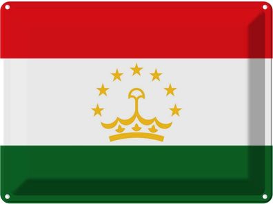 vianmo Blechschild Wandschild 30x40 cm Tadschikistan Fahne Flagge