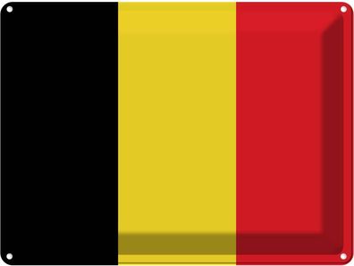 vianmo Blechschild Wandschild 30x40 cm Belgien Fahne Flagge