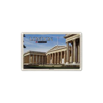 Blechschild 18x12 cm - British Museum London England