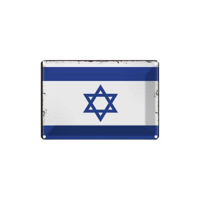 vianmo Blechschild Wandschild 18x12 cm Israel Fahne Flagge