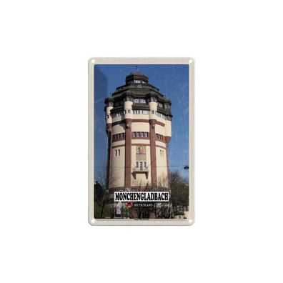 Blechschild 18x12 cm - Mönchengladbach Neuer Wasserturm