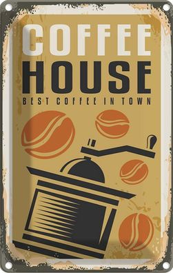 Blechschild 20x30 cm - Kaffee Coffee House Best In Town