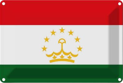 vianmo Blechschild Wandschild 20x30 cm Tadschikistan Fahne Flagge