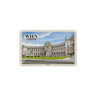 Blechschild 18x12 cm - Wien Österreich Hofburg