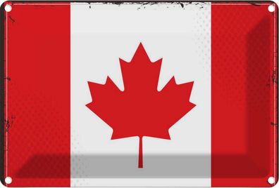 vianmo Blechschild Wandschild 20x30 cm Kanada Fahne Flagge
