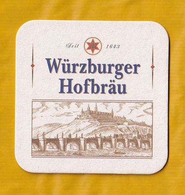 Würzburger Hofbräu - ungebrauchter Bierdeckel