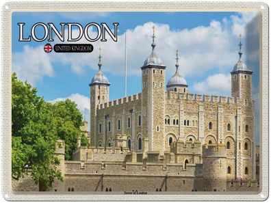 Blechschild 30x40 cm - Tower Of London United Kingdom