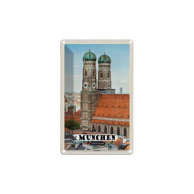 Blechschild 18x12 cm - München Altstadt Frauenkirche