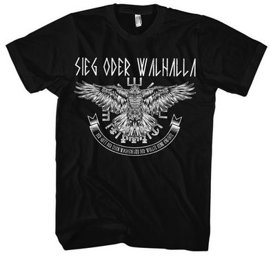 Sieg oder Walhalla | T-Shirt Wikinger Odin Sleipnir Vikings | Hugin M1