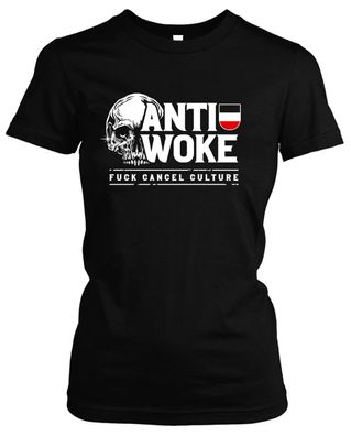Anti Woke Damen T-Shirt | Anti Gendern Cancel Culture Anti Woke Shirt Girlie M2