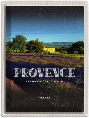 Blechschild 30x40 cm - Provence-Alpes-Côte D'azur France