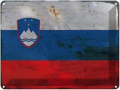 vianmo Blechschild Wandschild 30x40 cm Slowenien Fahne Flagge