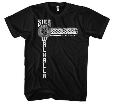 Sieg oder Walhalla | T-Shirt Wikinger Odin Sleipnir Vikings | Midgard M1