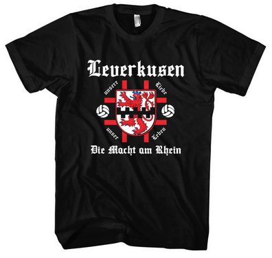 Leverkusen Macht am Rhein T-Shirt Trikot Meister Fussball Stadt Skyline