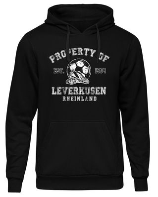 Property of Leverkusen Kapuzenpullover | Hoodie Sport Fussball Stadt Skyline