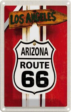 Blechschild 20x30 cm - Usa Los Angeles Arizoa Route 66