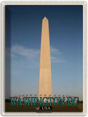 Blechschild 30x40 cm - Washington Dc Usa Washington Monument