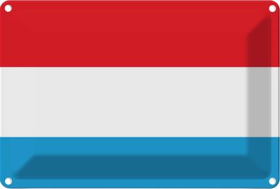 vianmo Blechschild Wandschild 20x30 cm Luxemburg Fahne Flagge