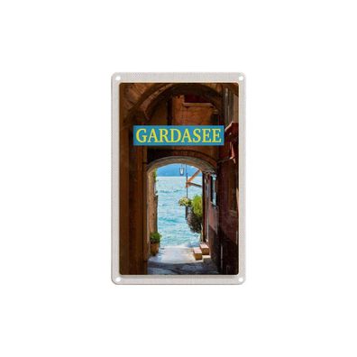 Blechschild 18x12 cm - Gardasee Italien SeeSommer