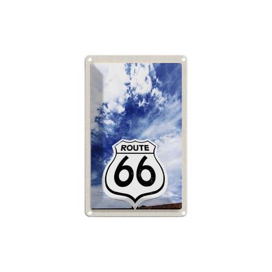 Blechschild 18x12 cm - Amerika USA Straße Route 66 Himmel