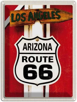 Blechschild 30x40 cm - Usa Los Angeles Arizoa Route 66