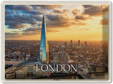 Blechschild 30x40 cm - The Shard London England Uk