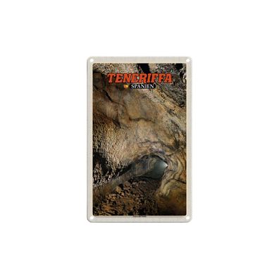 Blechschild 18x12 cm - Teneriffa Spanien Cueva Del Viento Höhle
