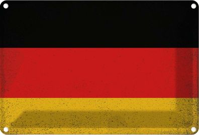 vianmo Blechschild Wandschild 20x30 cm Deutschland Fahne Flagge