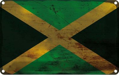 vianmo Blechschild Wandschild 20x30 cm Jamaika Fahne Flagge