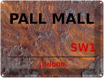 Blechschild 30x40 cm - London Pall Mall Sw1