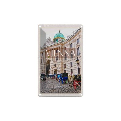 Blechschild 18x12 cm - Wien Österreich Kirche Mosaik