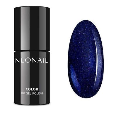 NeoNail UV-Gel-Lack Born Proud, 7,2ml. Marineblau mit Glitzerflecken