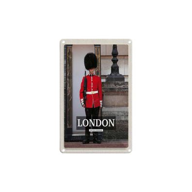 Blechschild 18x12 cm - London Wachmann Buckingham Palace