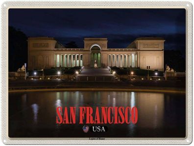 Blechschild 30x40 cm - San Francisco Usa Legion Of Honor Museum