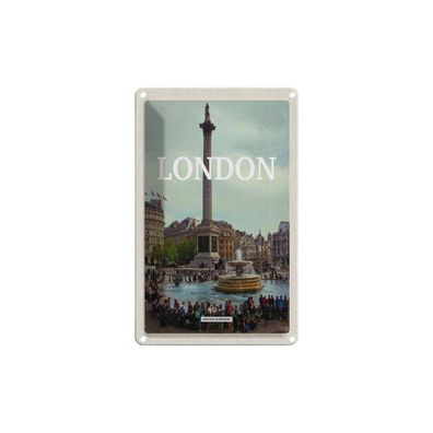 Blechschild 18x12 cm - London England Mittelalter Bild
